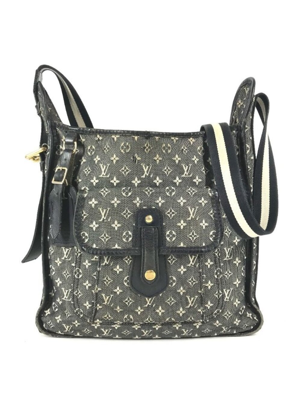 Louis Vuitton Shoulder Bag Besace Marie Kate Monogram Mini Canvas Navy